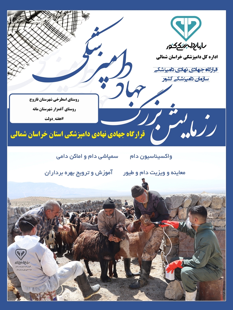 هفته دولت و خدمات رایگان دامپزشکی در مناطق کم برخوردار شهرستان های مانه و فاروج